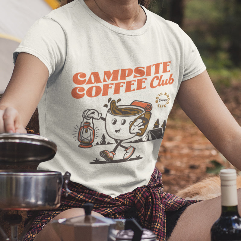 Campsite Coffee Club Tee - Campy Goods and Gear