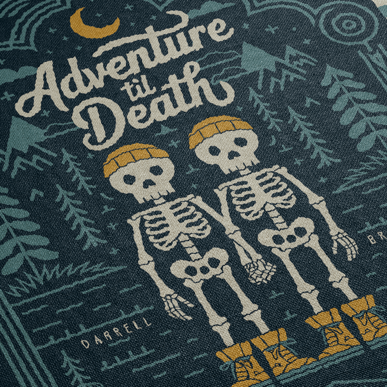 Personalized Adventure Til Death Woven Blanket