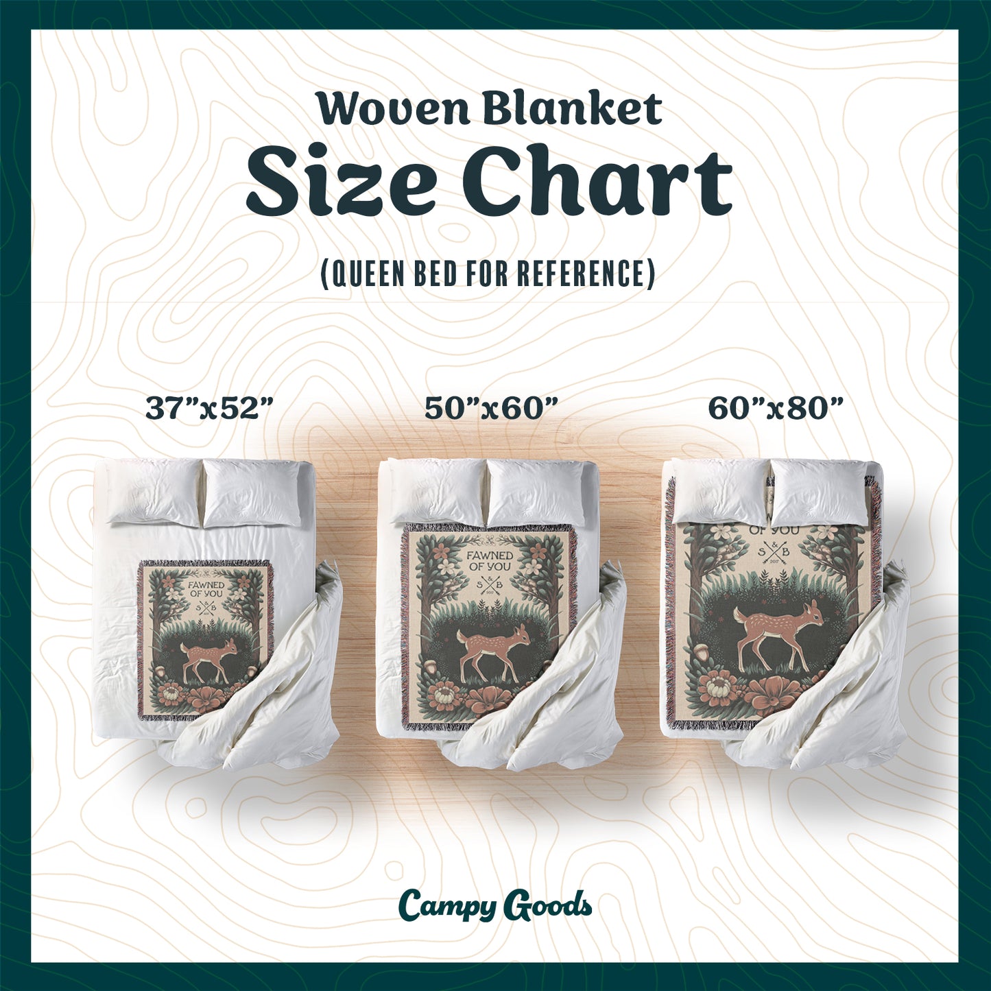 Personalized Fawned Of You Woven Blanket