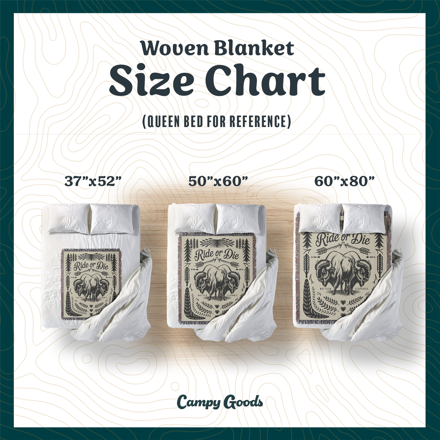 Personalized Ride Or Die Woven Blanket