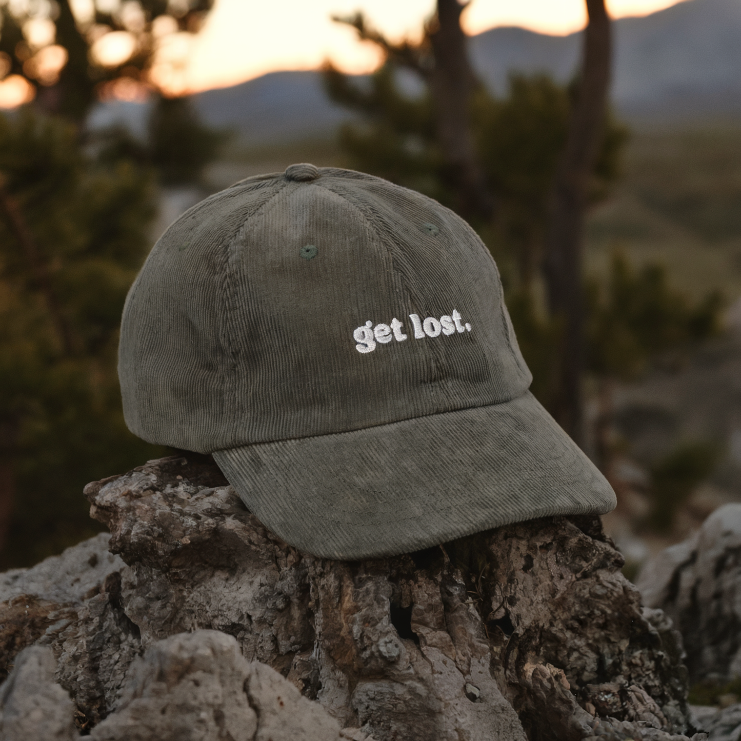 Get Lost Corduroy Cap