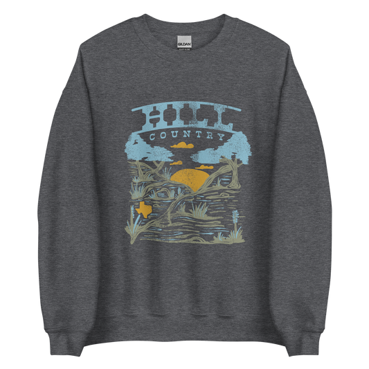 TX Terrains - Hill Country Sweatshirt - Campy Goods and Gear