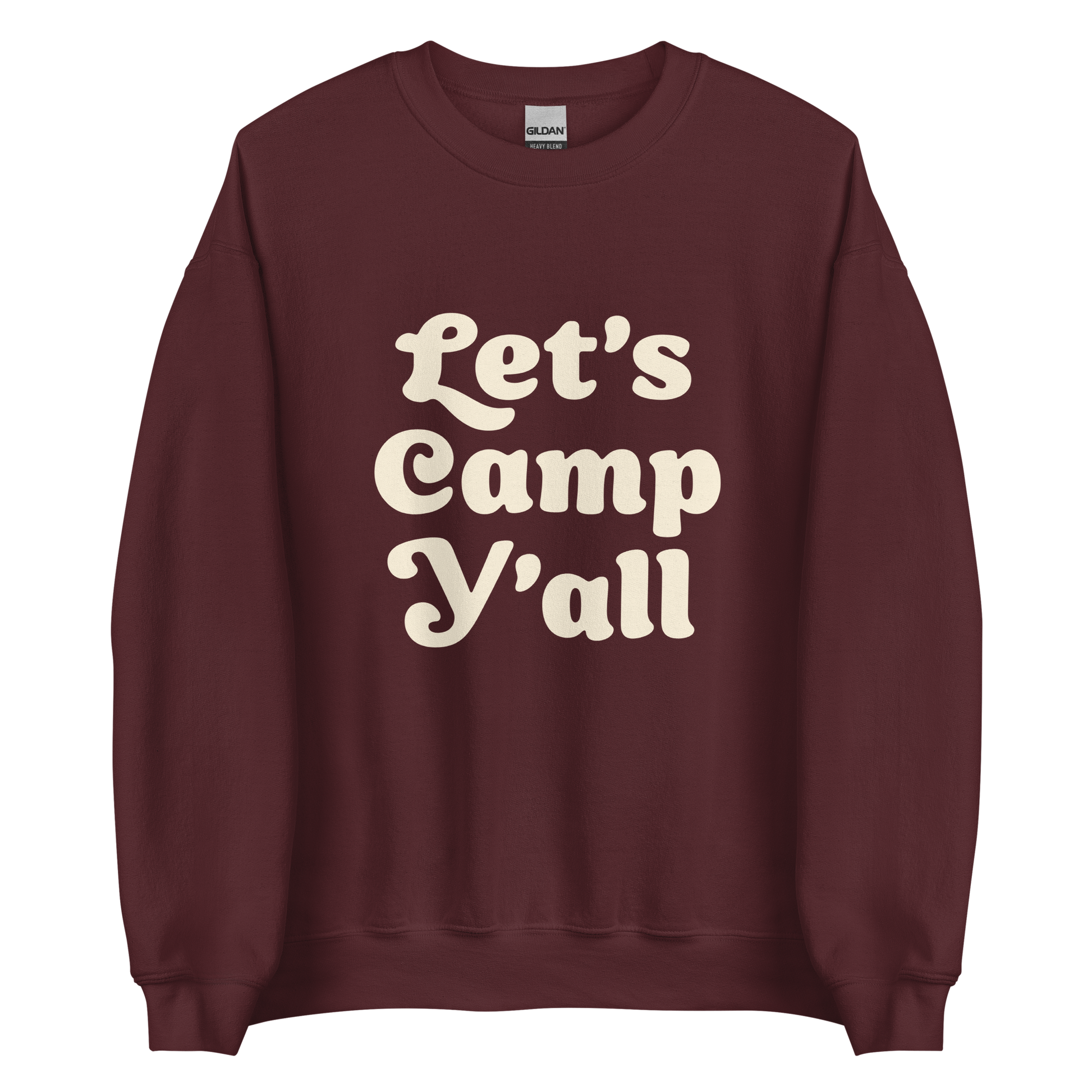 Let's Camp Y'all Sweatshirt - Campy Goods and Gear