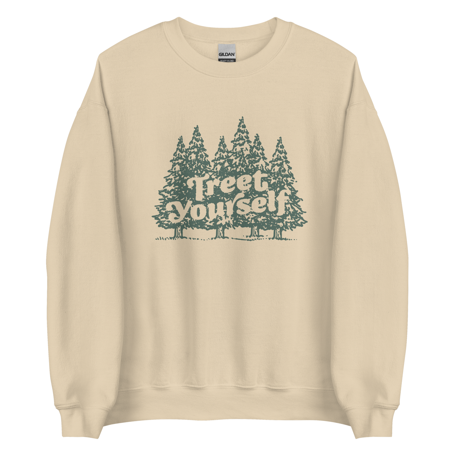 Treet Yourself Sweatshirt - Campy Goods and Gear