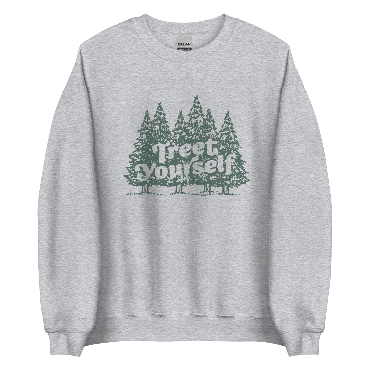 Treet Yourself Sweatshirt - Campy Goods and Gear