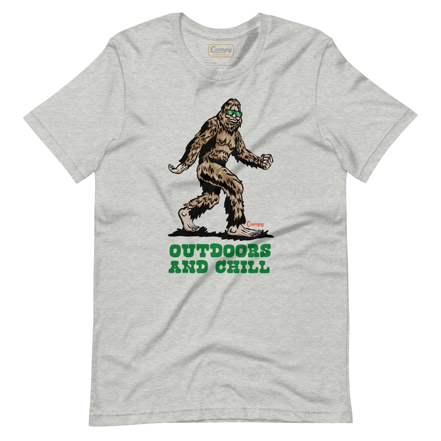 Squatch Outdoors and Chill Tee - Campy Goods and Gear