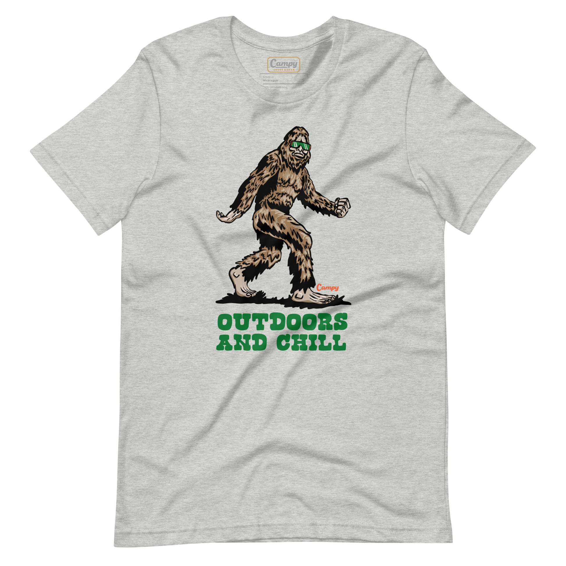 Squatch Outdoors and Chill Tee - Campy Goods and Gear