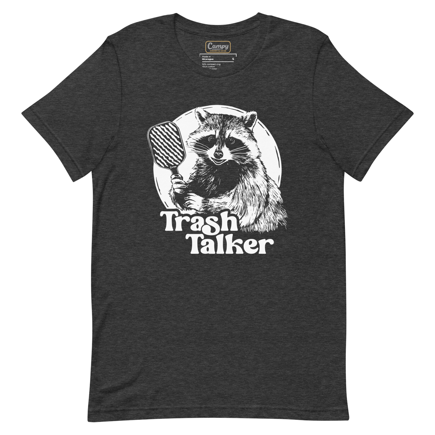Trash Talker Raccoon Pickleball Tee
