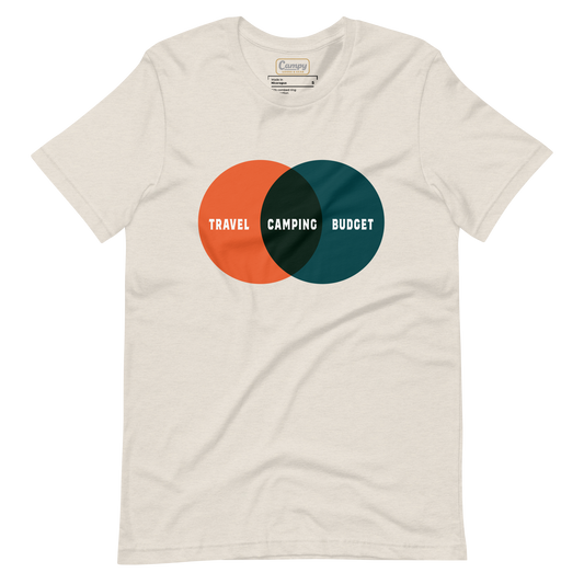 Camping Venn Diagram Tee