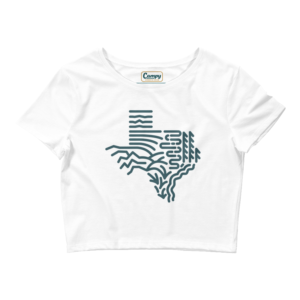 Texas Regions Graphic Women’s Crop Tee