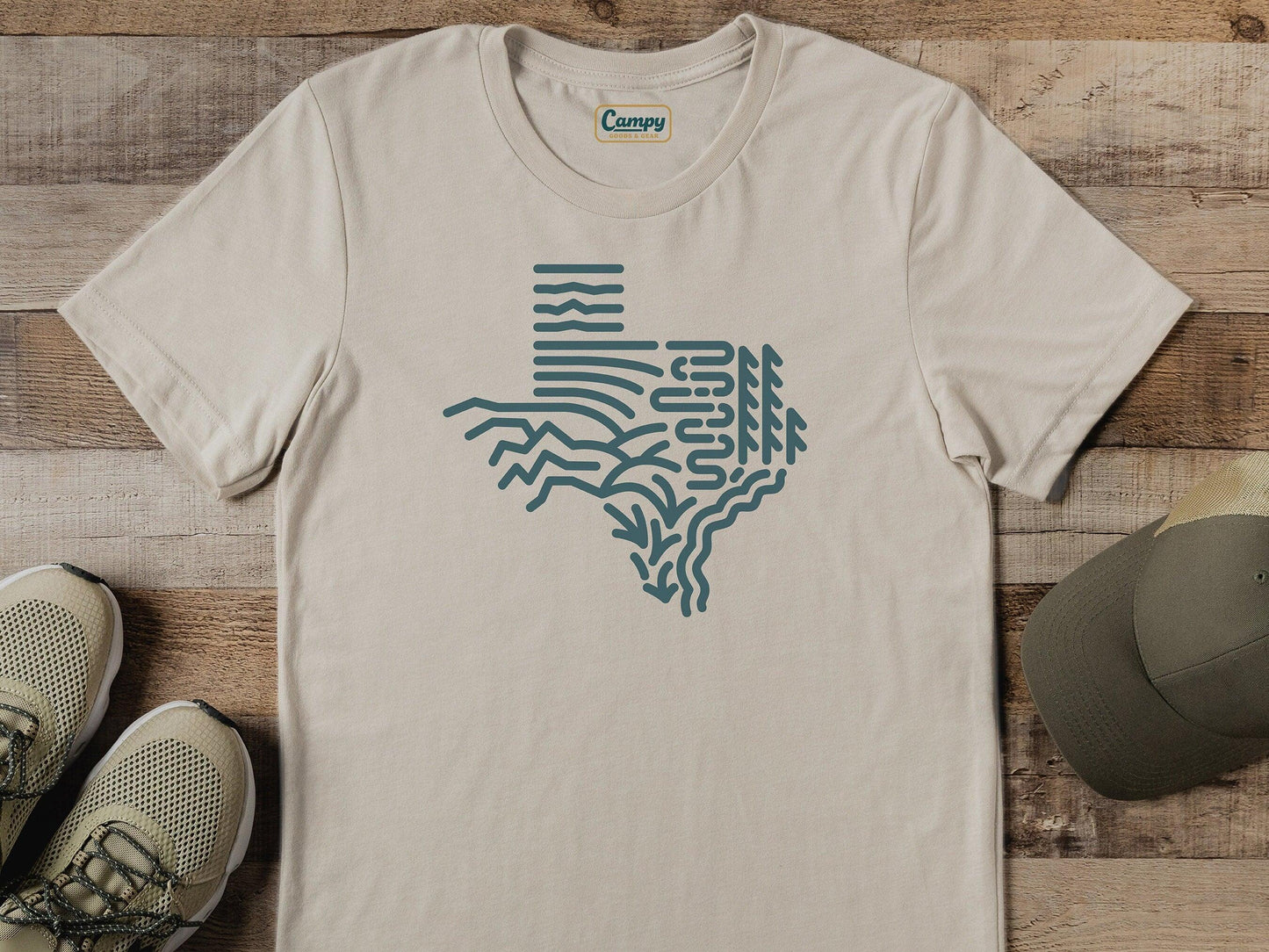 Texas Regions Graphic Tee - Campy Goods and Gear