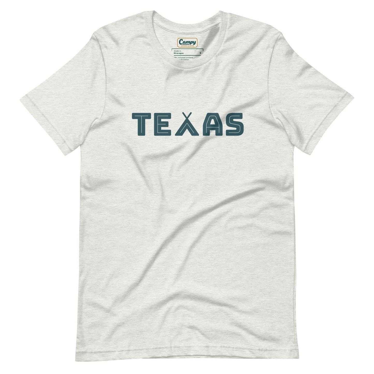Texas Camping Adult Tee - Ash - Campy Goods and Gear