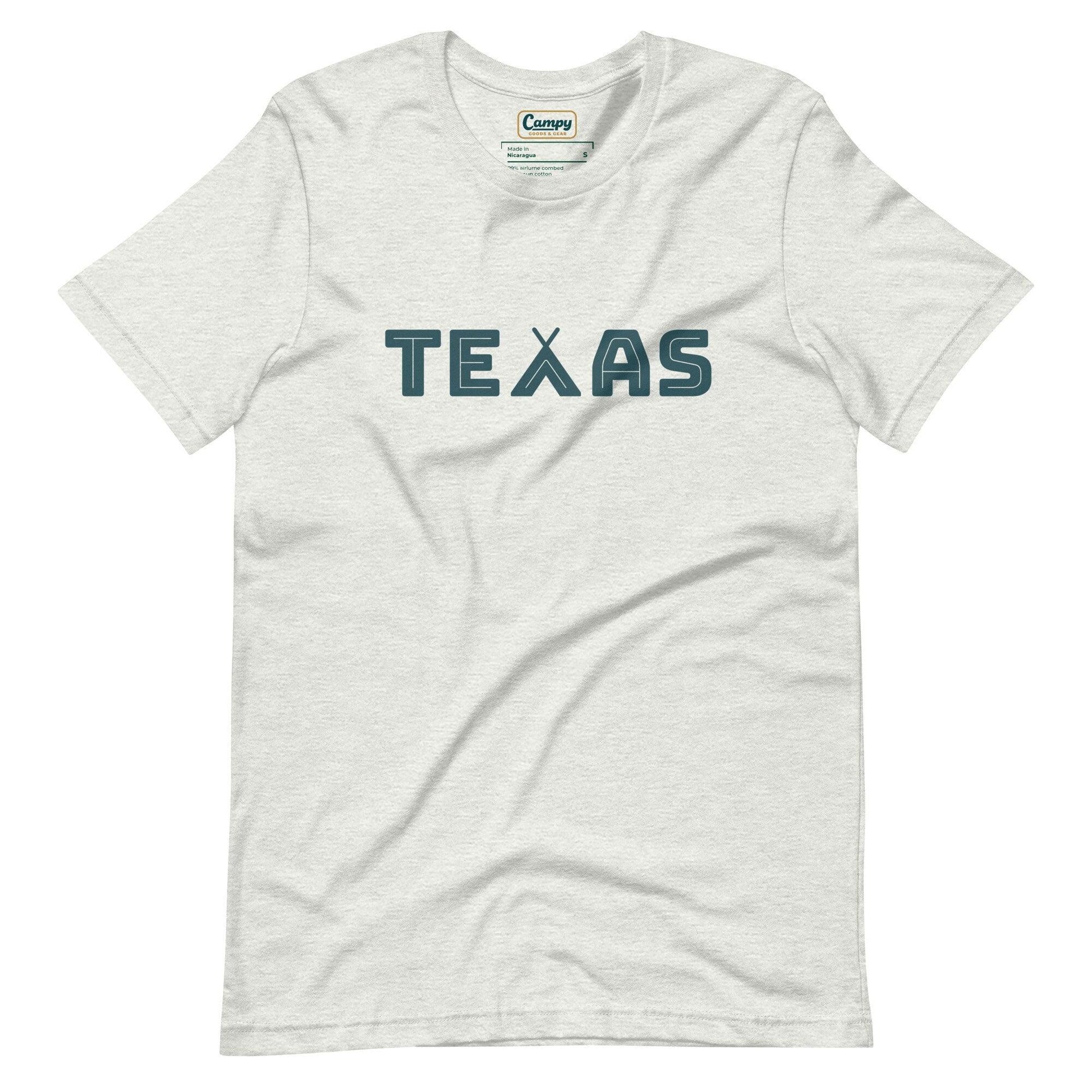 Texas Camping Adult Tee - Ash - Campy Goods and Gear