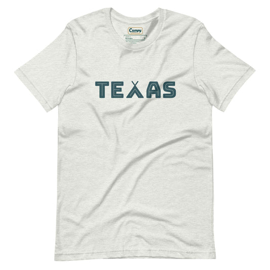 Texas Camping Adult Tee - Ash - Campy Goods and Gear