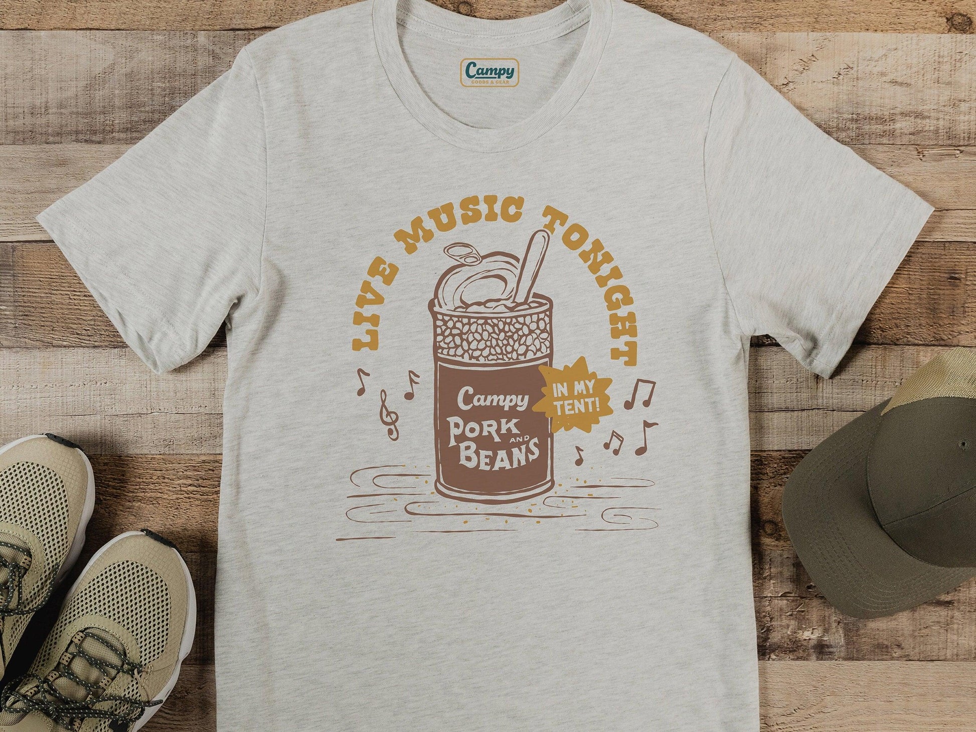 Live Music Tonight Adult Tee - Campy Goods and Gear
