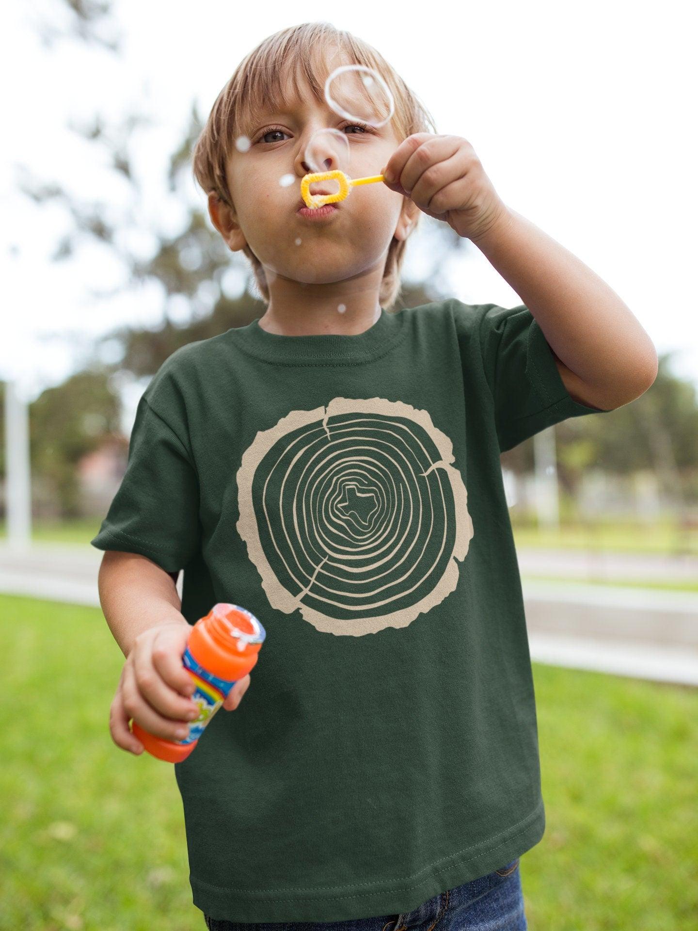 Texas Tree Rings Youth Tee - Campy Goods and Gear