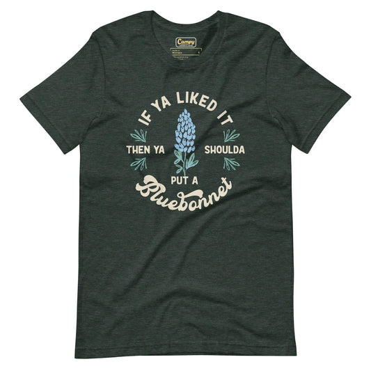 Queen Bee Bluebonnet Tee - Campy Goods and Gear