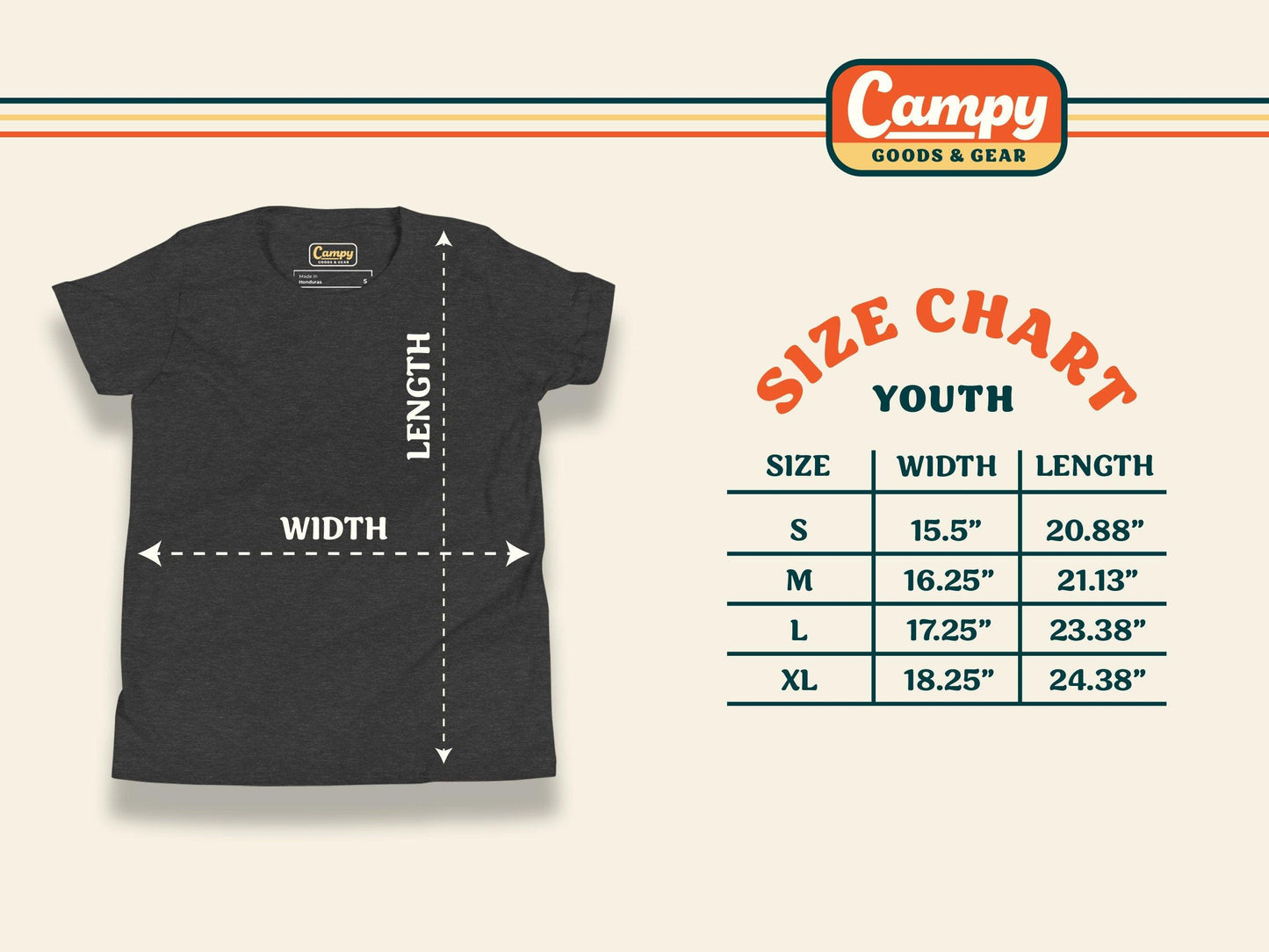 Born Curious Youth Shirt - Campy Goods and Gear