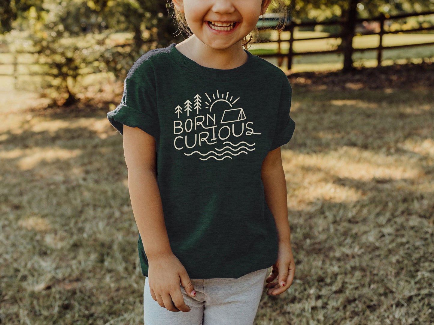 Born Curious Youth Shirt - Campy Goods and Gear