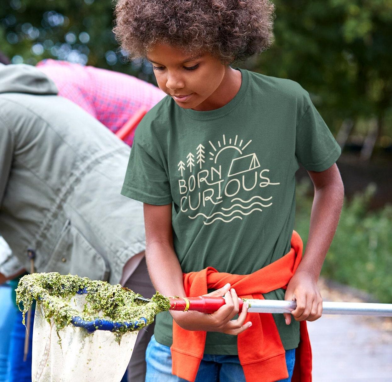 Born Curious Youth Shirt - Campy Goods and Gear