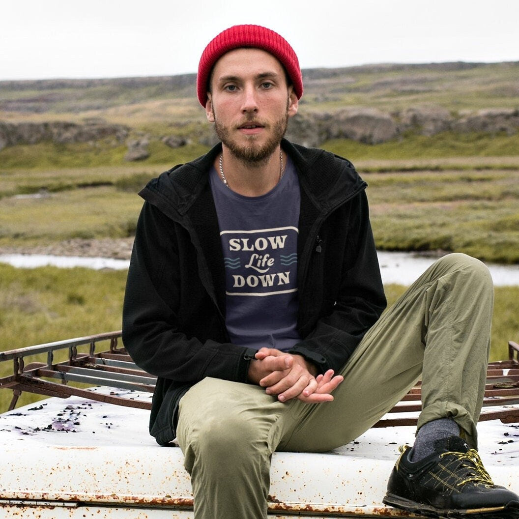 Slow Life Down Tee - Campy Goods and Gear