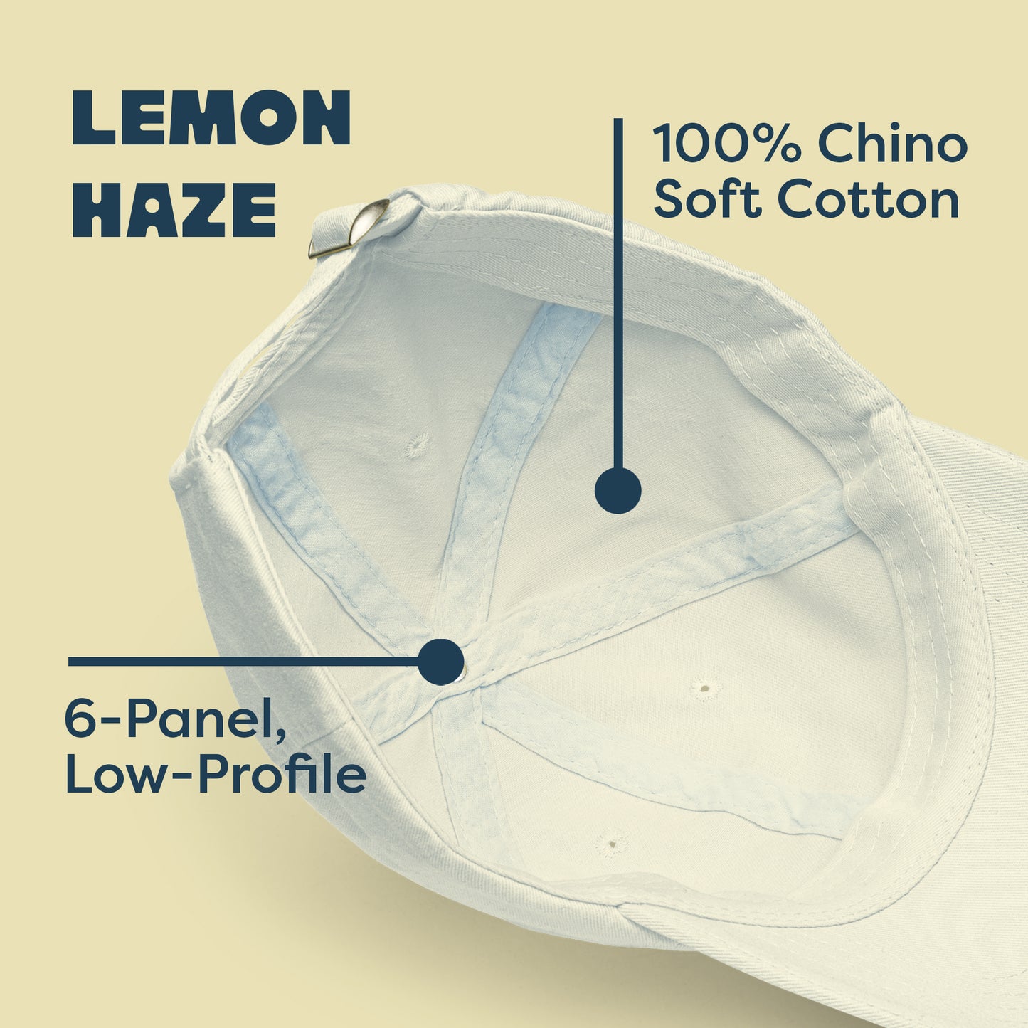 🌞 West Is Best Chino Hat (Lemon Haze)