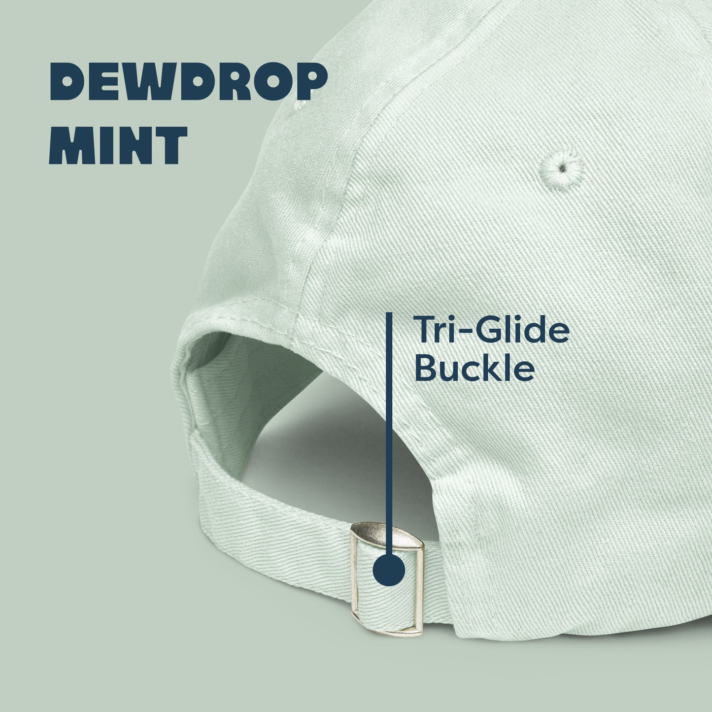 ⛰️ Peak Vibes Only Chino Hat (Dewdrop Mint)