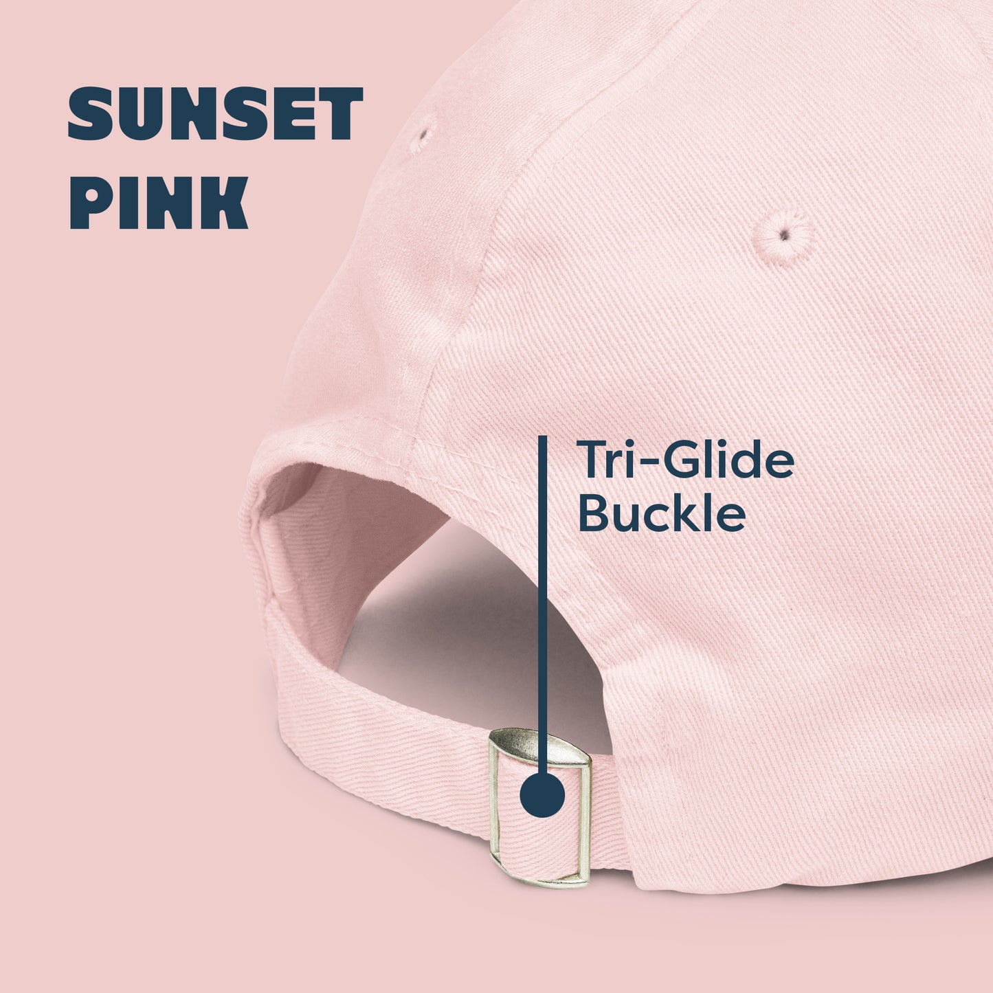 🌊 Seas The Day Chino Hat (Sunset Pink)