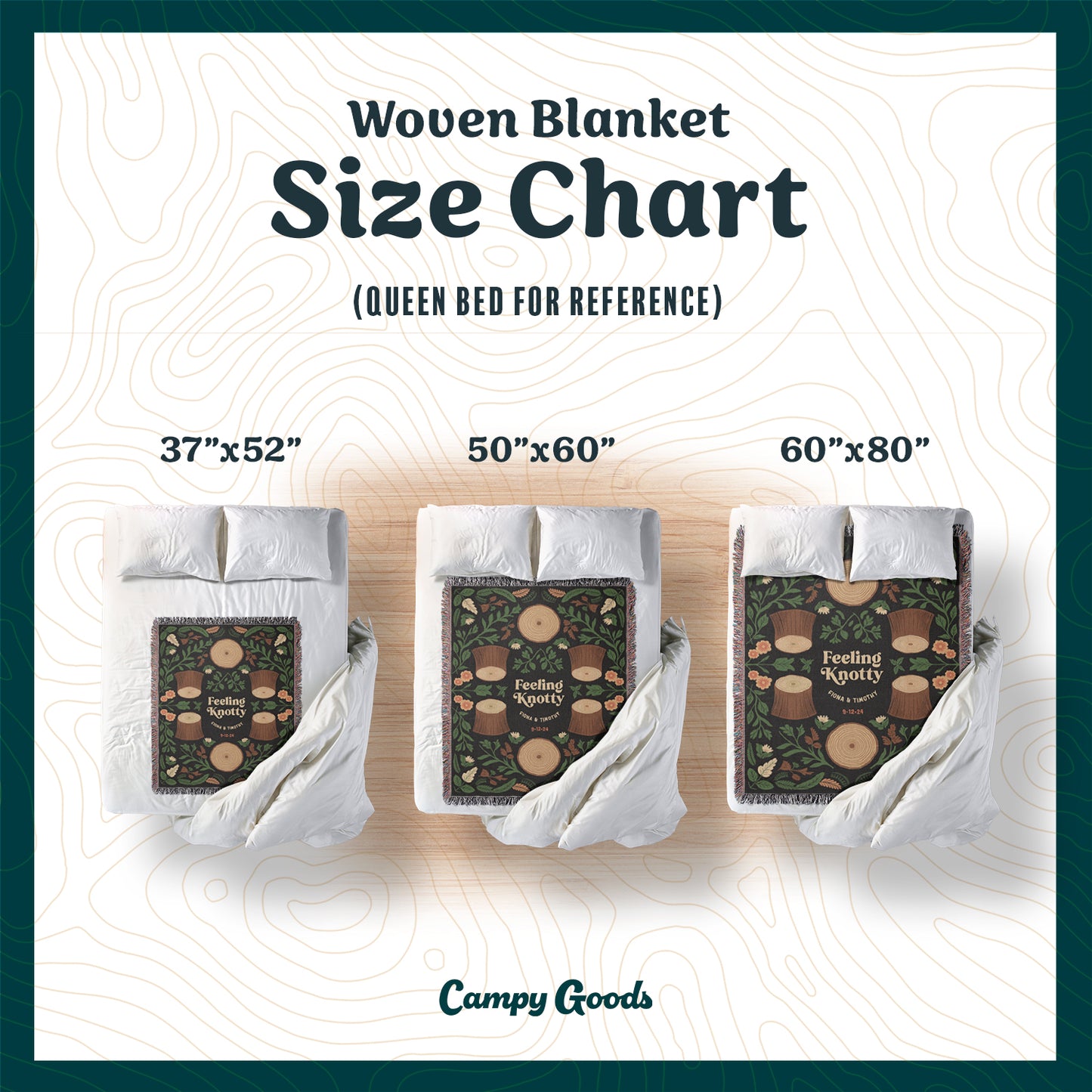 Personalized Feeling Knotty Woven Blanket