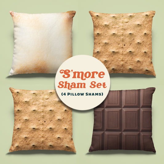 S'more Sham Set 18"x18" - Campy Goods and Gear