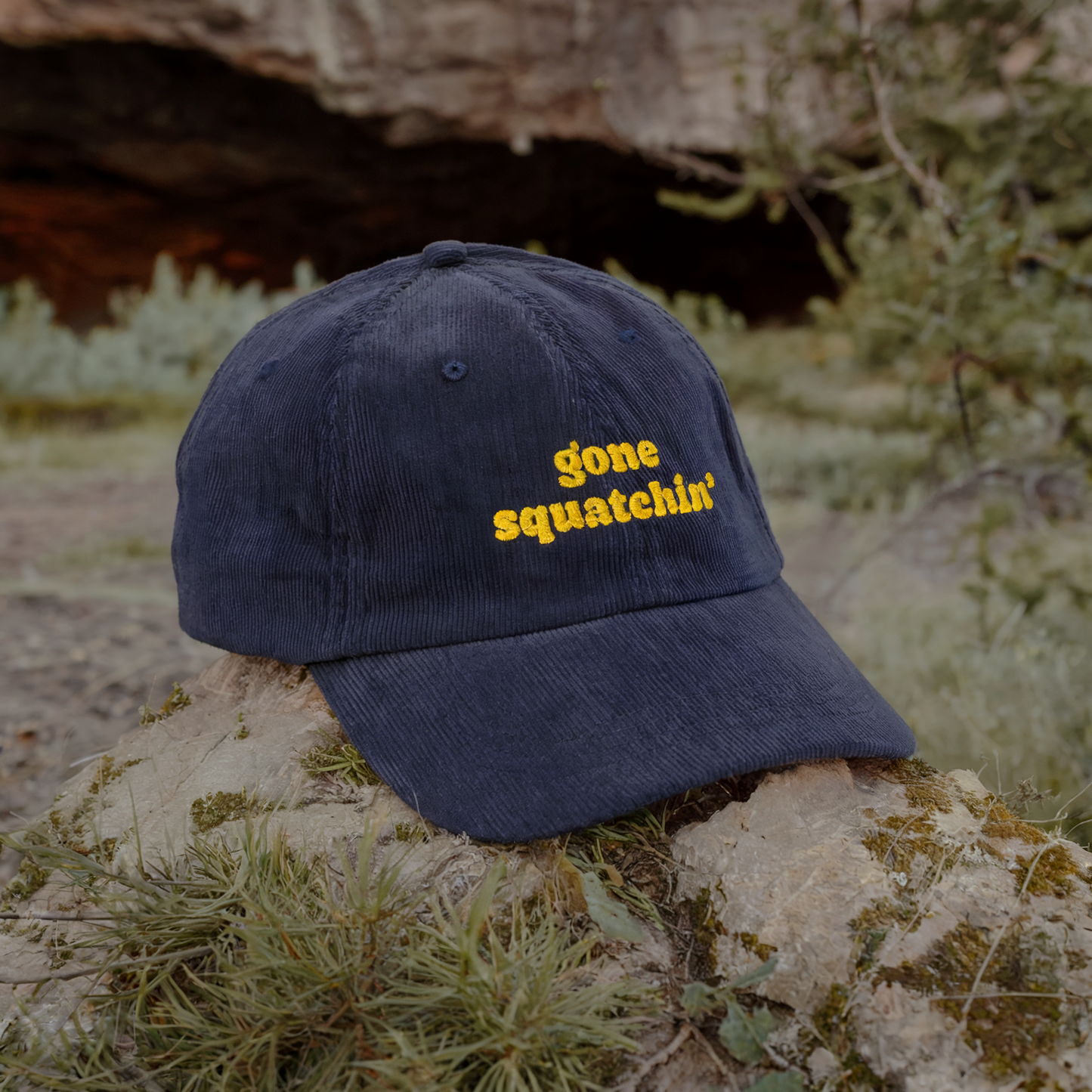 Gone Squatchin' Corduroy Cap