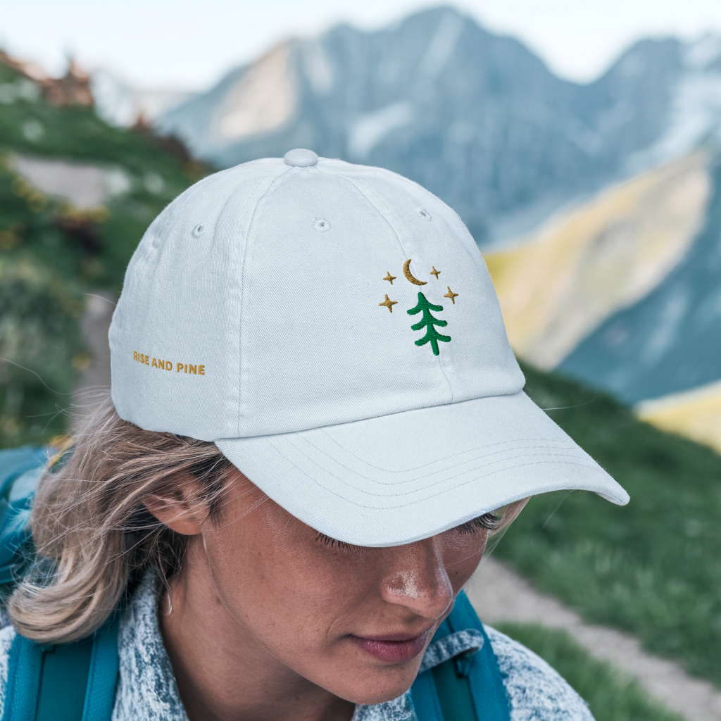 🌲 Rise And Pine Chino Hat (Morning Fog)