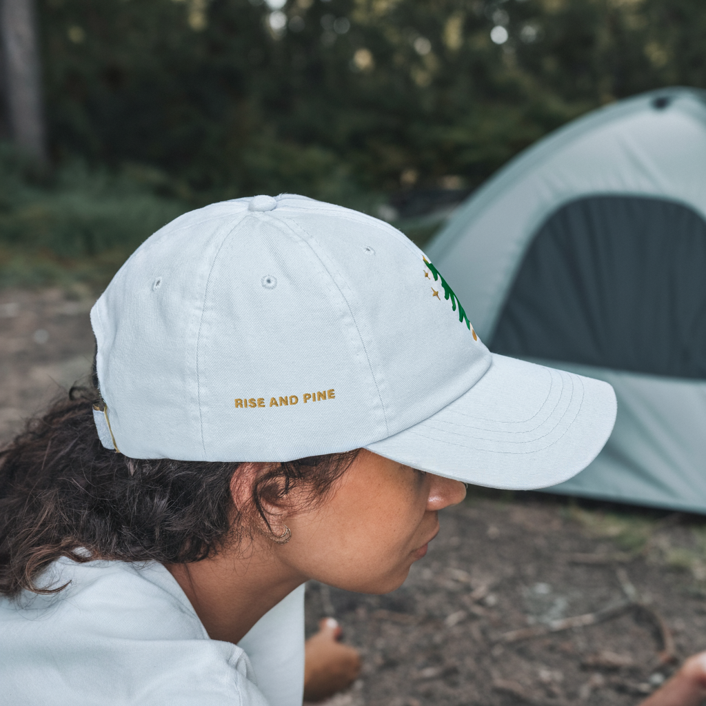 🌲 Rise And Pine Chino Hat (Morning Fog)