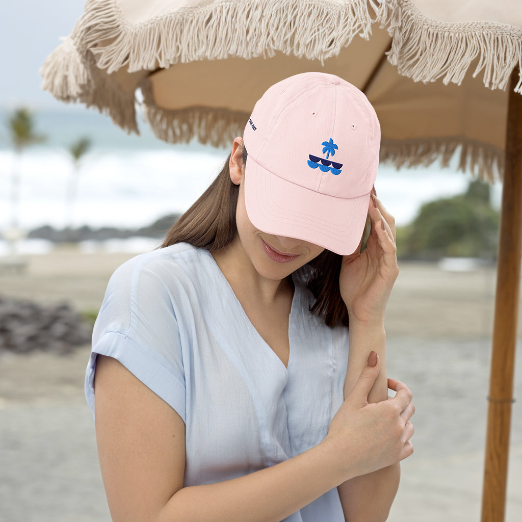 🌊 Seas The Day Chino Hat (Sunset Pink)