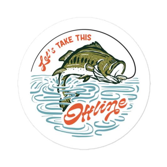 Take This Offline Sticker - Campy Goods and Gear