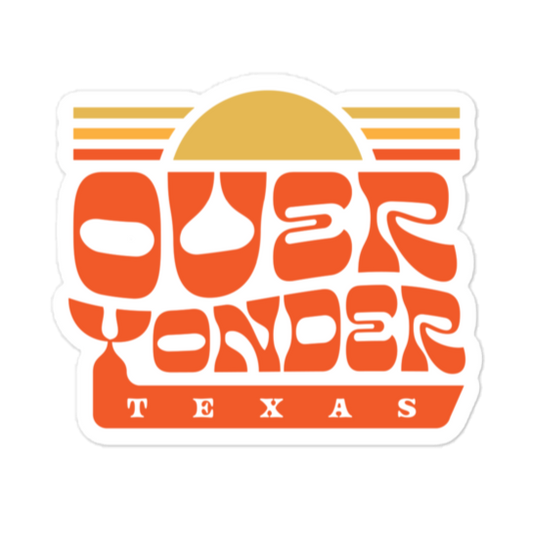 Over Yonder Sticker - Campy Goods and Gear