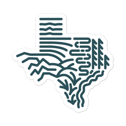 Texas Regions Sticker - Campy Goods and Gear