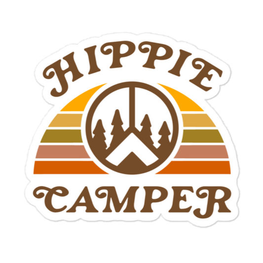 Hippie Camper Sticker - Campy Goods and Gear