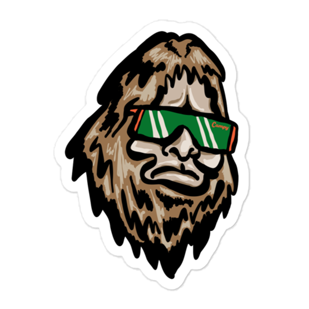 Squatch Vibes Sticker - Campy Goods and Gear