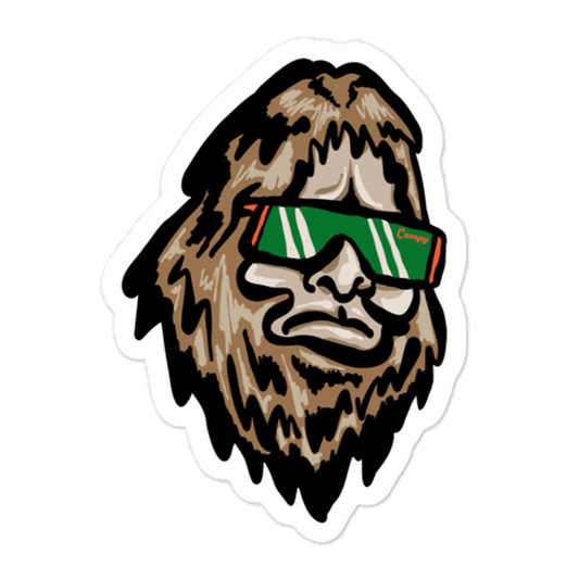 Squatch Vibes Sticker - Campy Goods and Gear
