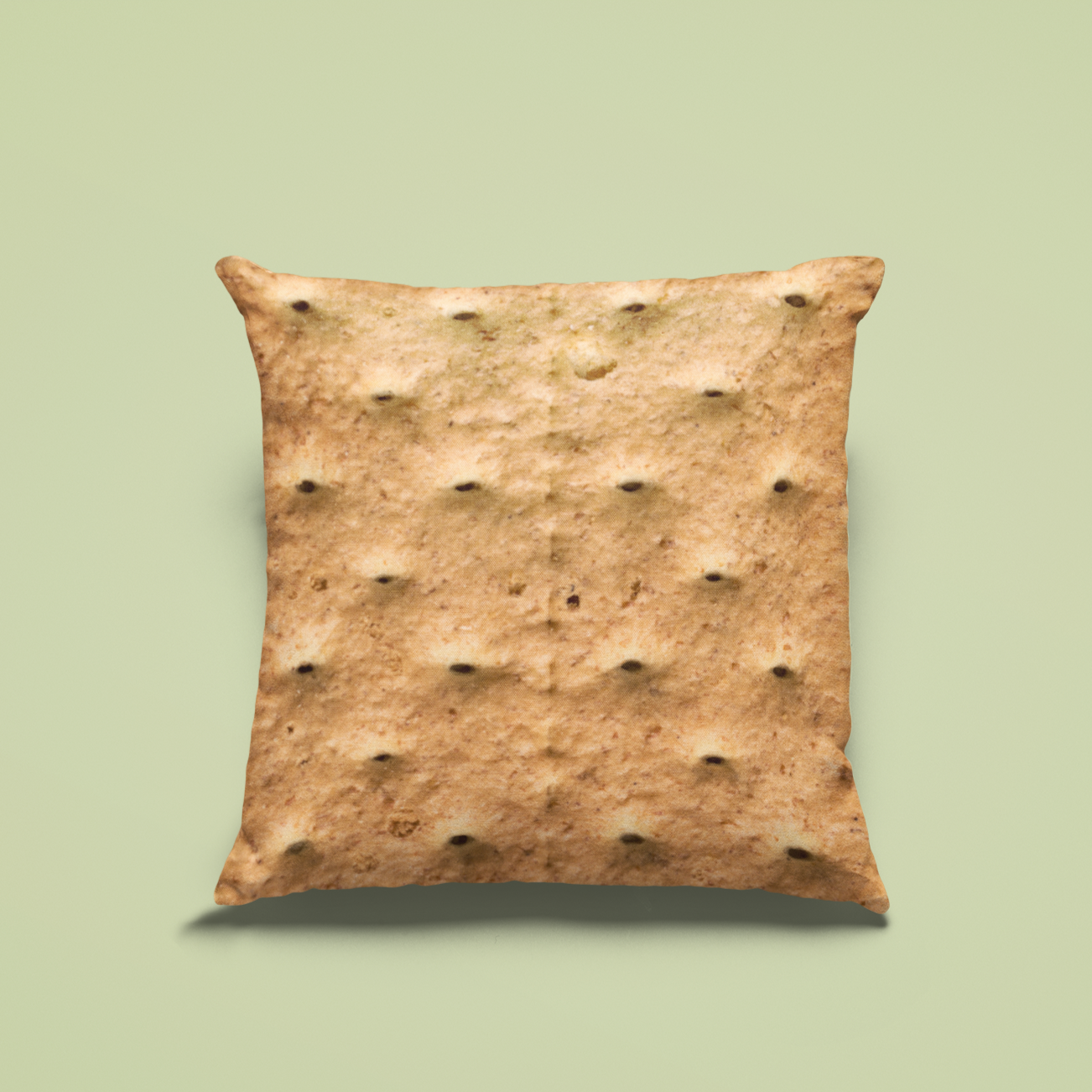 Graham Cracker Pillow Sham 18"x18" - Campy Goods and Gear