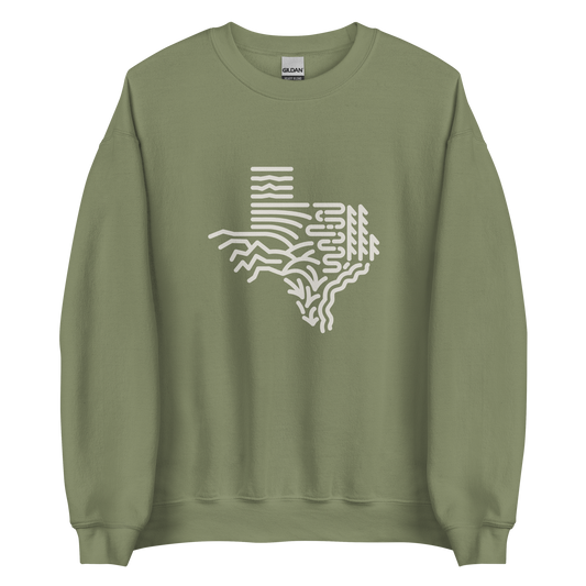 Texas Regions Sweatshirt - Campy Goods and Gear