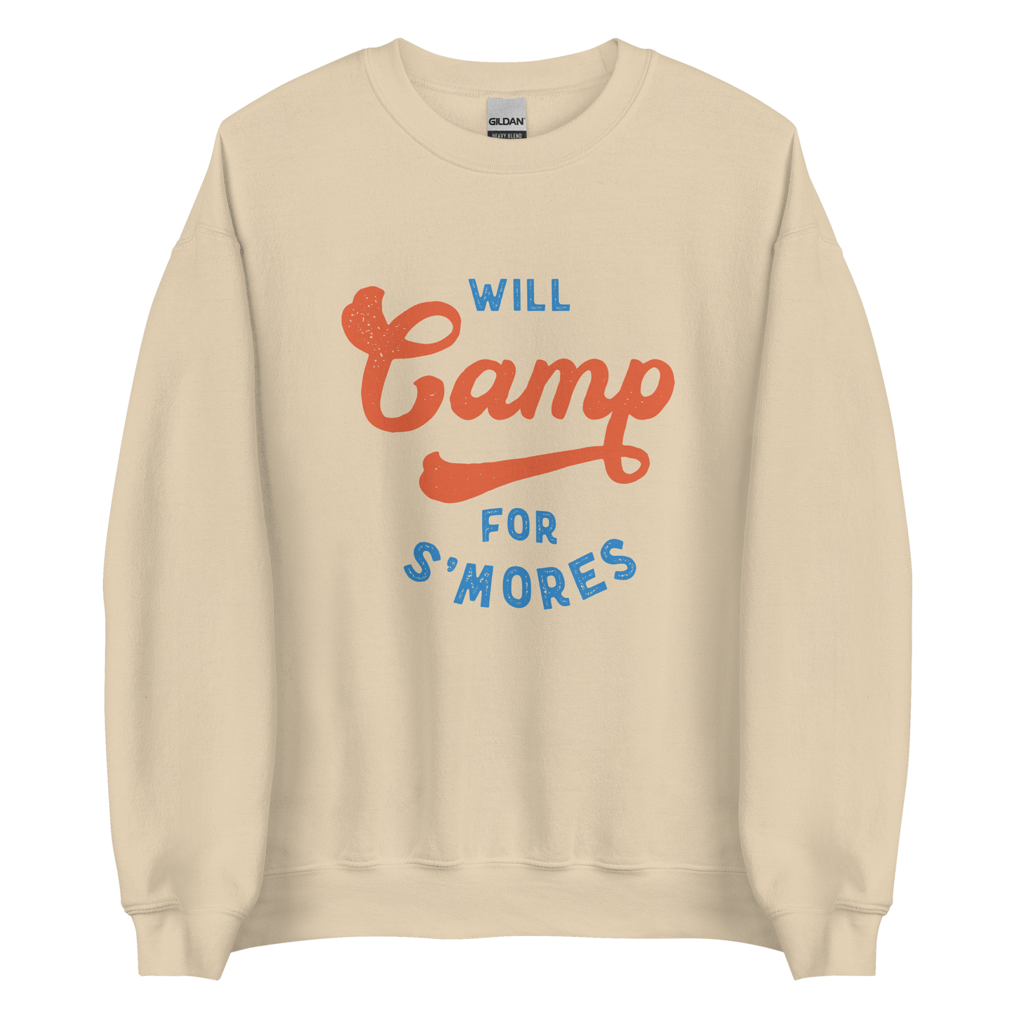 Will Camp for Smores Sweatshirt - Campy Goods and Gear