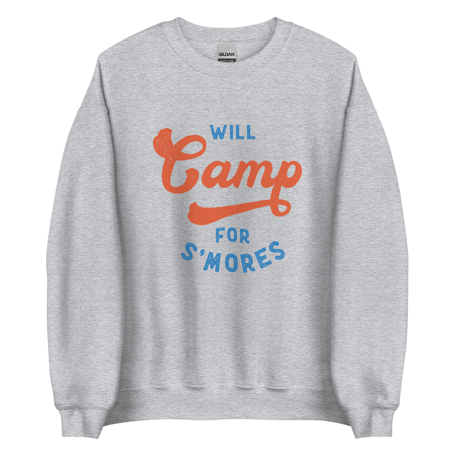 Will Camp for Smores Sweatshirt - Campy Goods and Gear