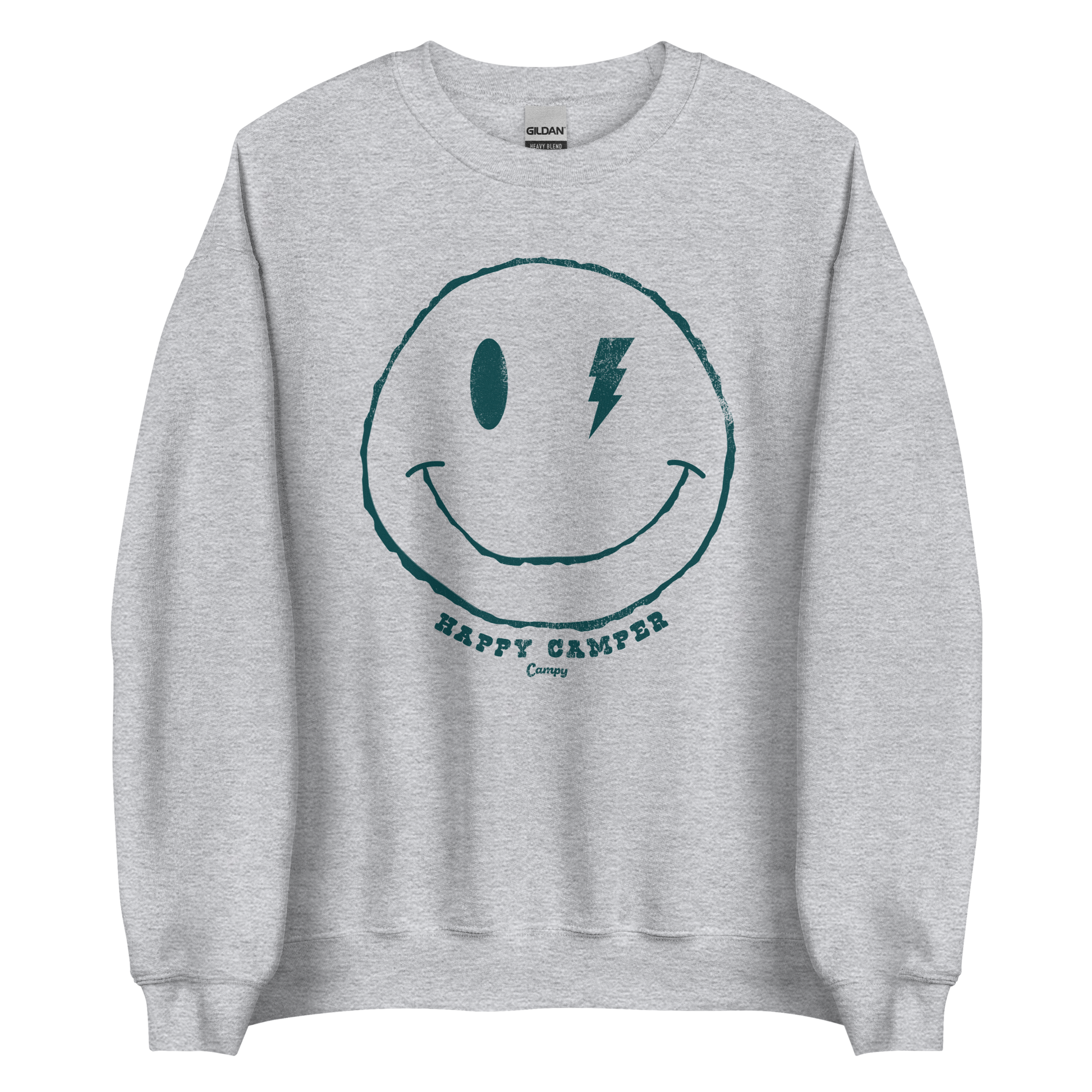 Happy Camper Sweatshirt - Campy Goods and Gear