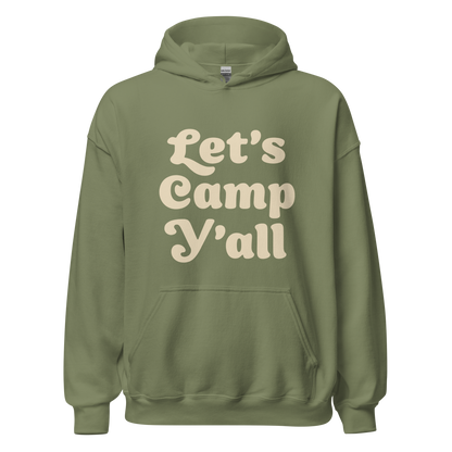 Let's Camp Y'all Hoodie - Campy Goods and Gear