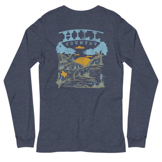 TX Terrains - Hill Country Long Sleeve Tee - Campy Goods and Gear
