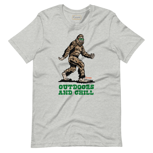 Squatch Outdoors and Chill Tee - Campy Goods and Gear