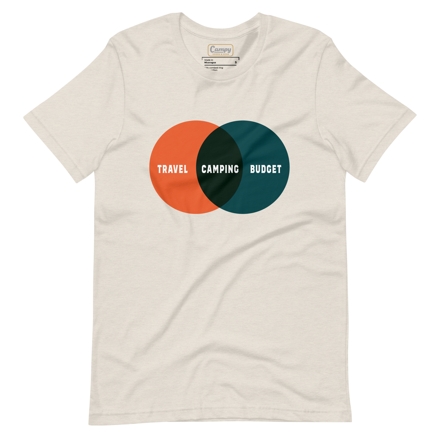 Camping Venn Diagram Tee