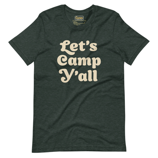 Let's Camp Y'all Adult Tee